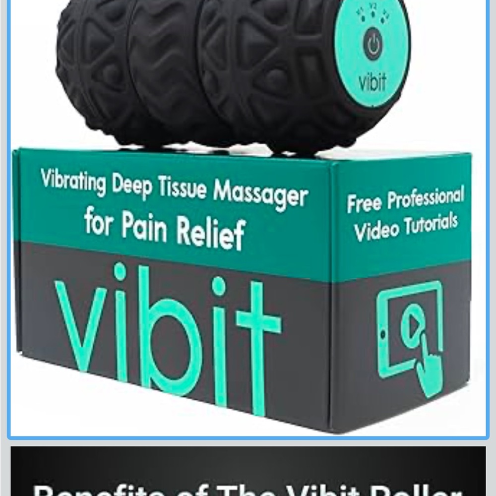 Vibit portable roller massager black